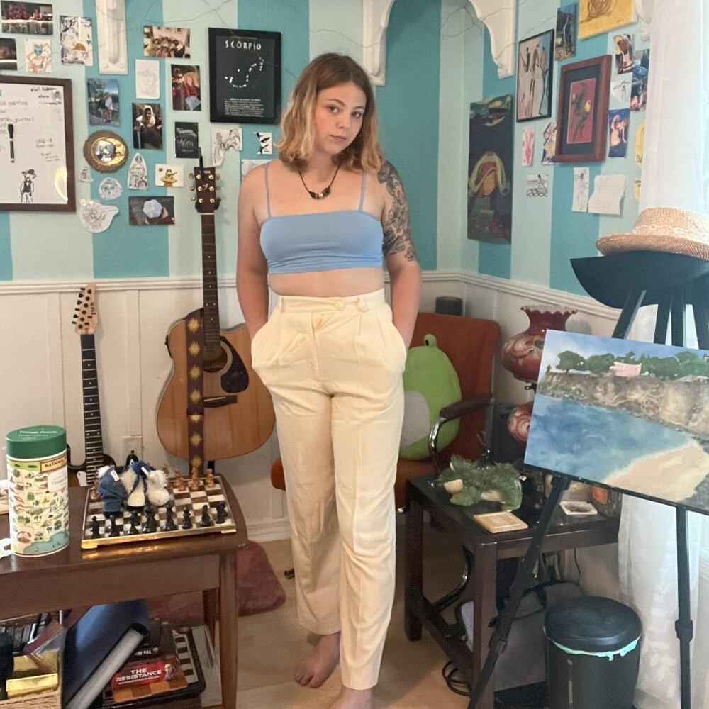 high waisted vintage slacks
